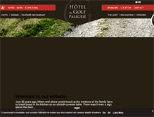 Tablet Screenshot of hotel-du-golf-vercors.fr